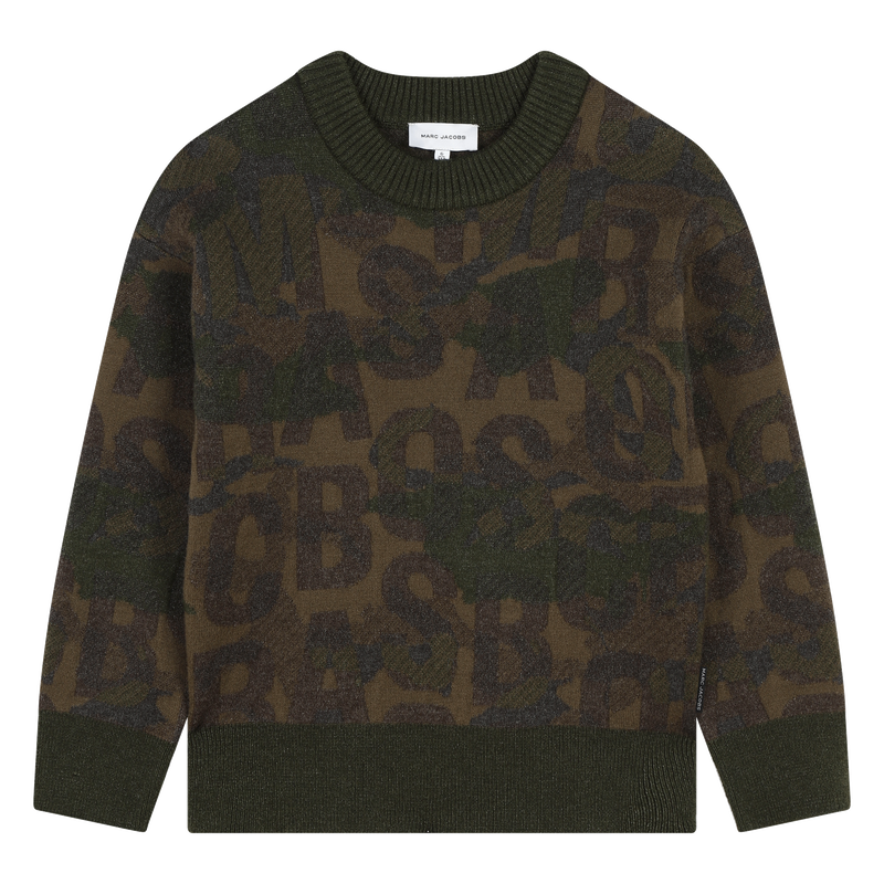 Trui met ingeweven motief MARC JACOBS 
                        UNISEX