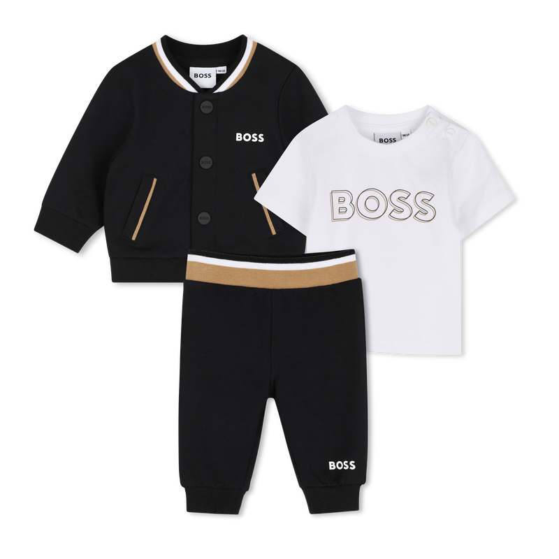 T-shirt + broek + vest set BOSS 
                        BOY