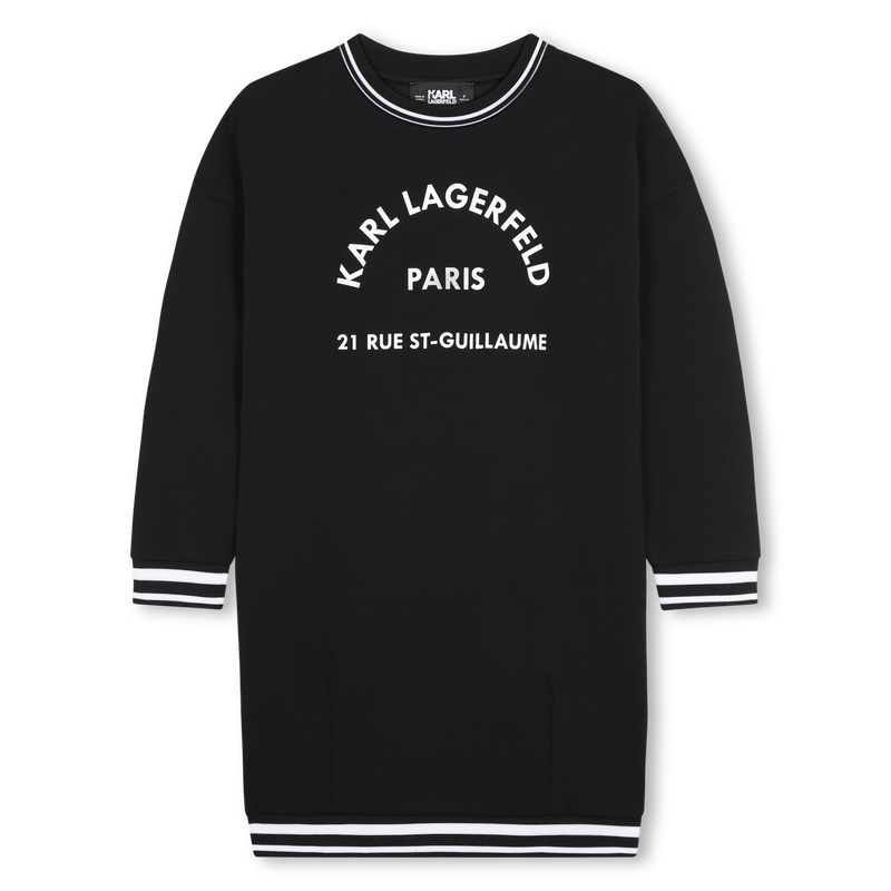 Rechte, tweekleurige jurk KARL LAGERFELD KIDS 
                        GIRL