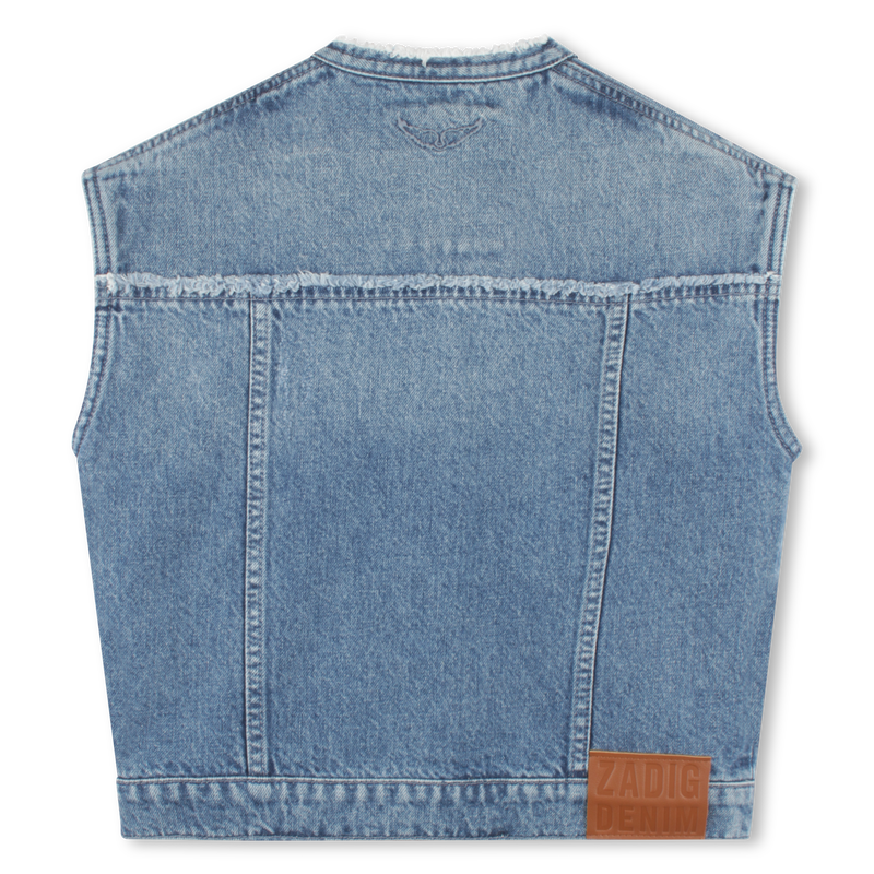 Mouwloos jeansjasje