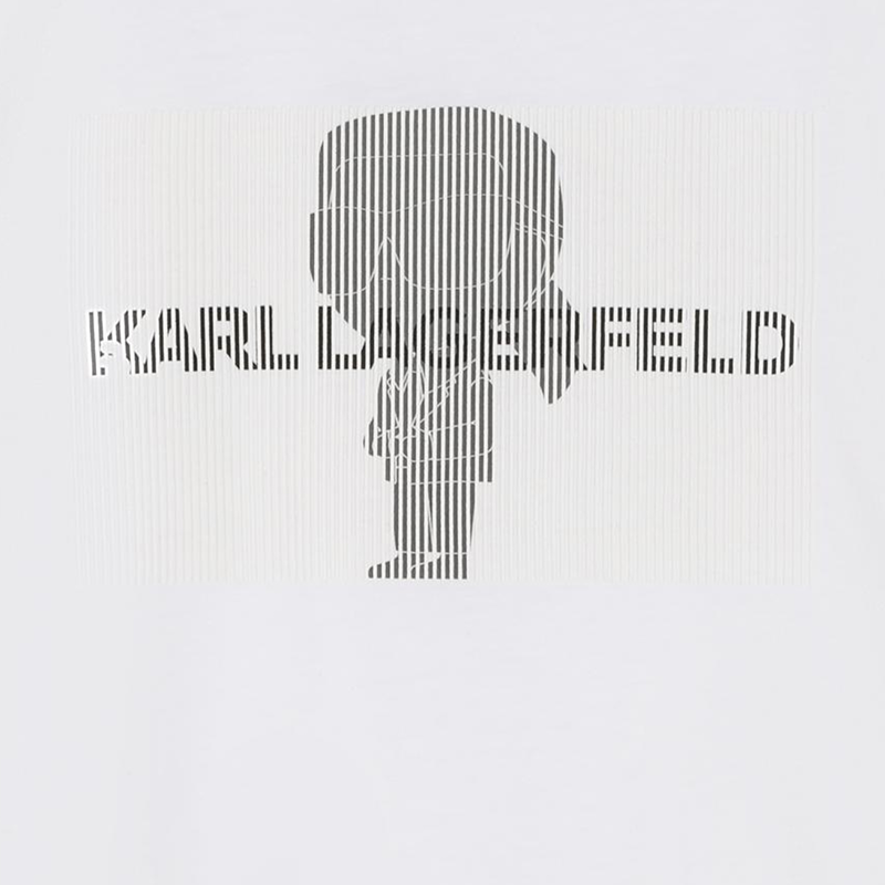 Katoenen T-shirt korte mouwen KARL LAGERFELD KIDS 
                        BOY