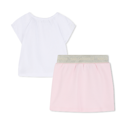 T-SHIRT EN ROK SET KARL LAGERFELD KIDS GIRL