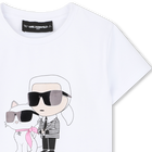T-shirt met korte mouwen KARL LAGERFELD KIDS 
                    GIRL