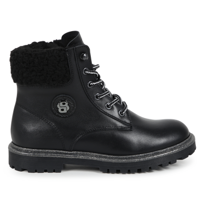 Leren boots met veters en rits BOSS GIRL