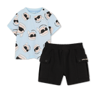 Set t-shirt en korte broek KARL LAGERFELD KIDS 
                    BOY