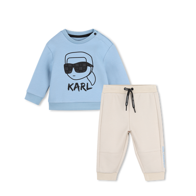 Sweat- en broekset KARL LAGERFELD KIDS JONGEN