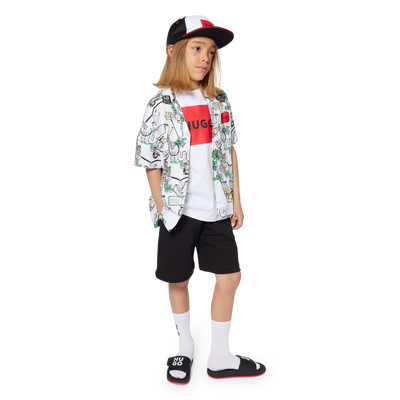 Katoenen T-shirt, korte mouwen HUGO BOY