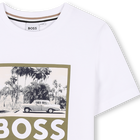 Katoenen T-shirt korte mouwen BOSS 
                    BOY