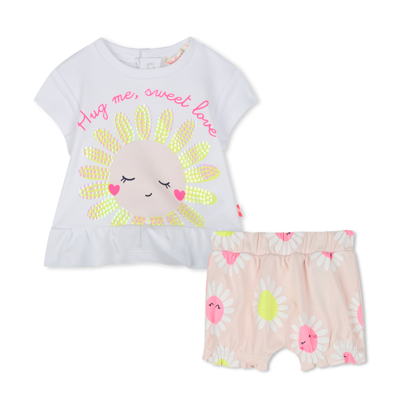 Katoenen T-shirt en short BILLIEBLUSH 
                        GIRL