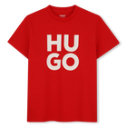 T-shirt met korte mouwen, FEL ROOD, hi-res