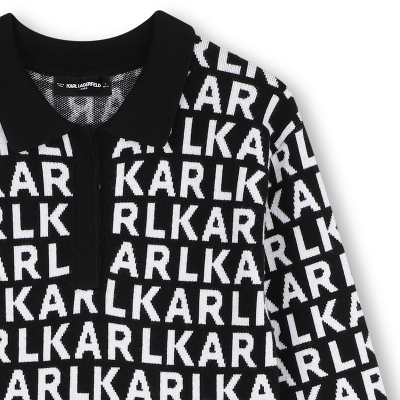 Polo jurk KARL LAGERFELD KIDS 
                        GIRL