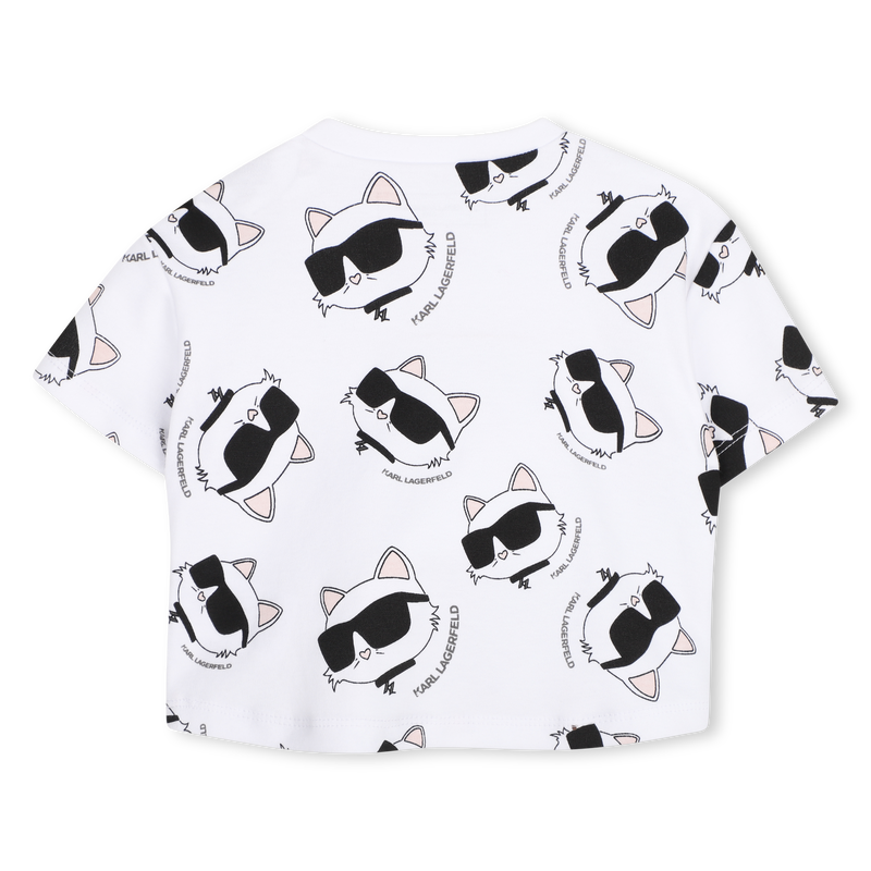 SET T-SHIRT EN KORTE BROEK KARL LAGERFELD KIDS 
                        GIRL