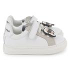Lage sneakers van koeienhuid KARL LAGERFELD KIDS 
                    UNISEX
