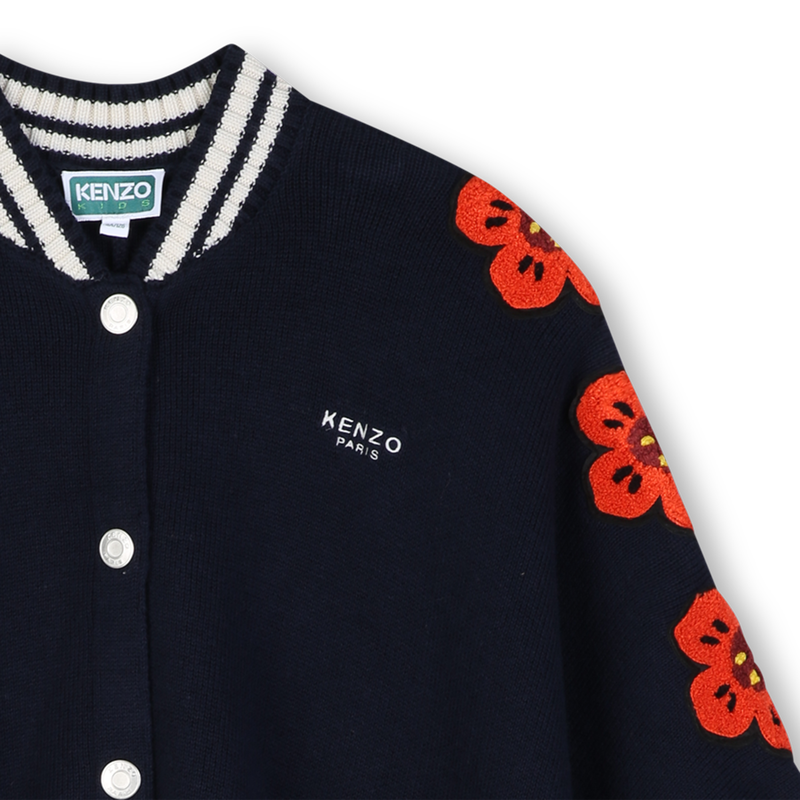 Gebreide cape KENZO KIDS 
                        GIRL