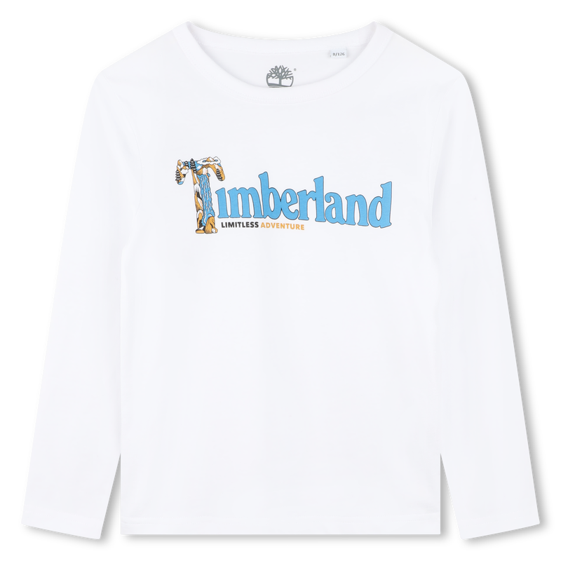 T-shirt met logo en boodschap TIMBERLAND 
                        BOY