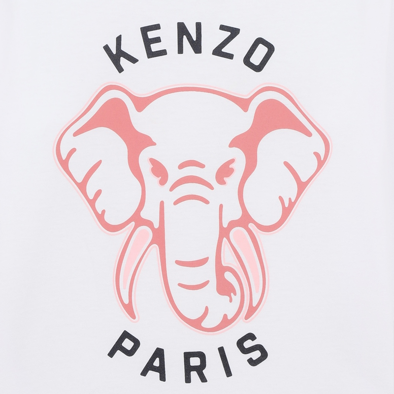 Katoenen T-shirt lange mouwen KENZO KIDS 
                        GIRL