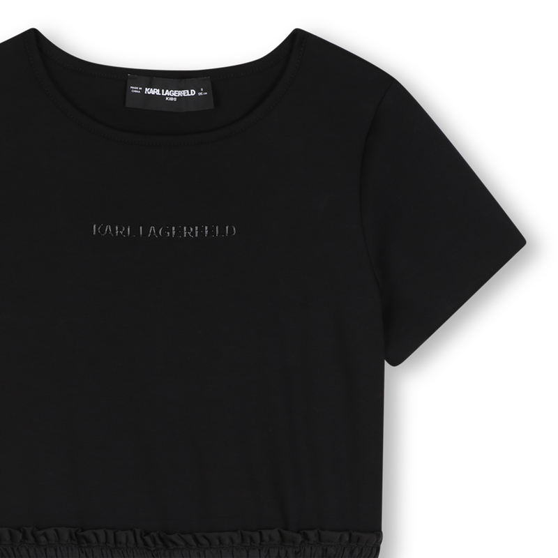 Korte mouwen jurk KARL LAGERFELD KIDS 
                        GIRL
