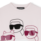 Jurk met lange mouwen KARL LAGERFELD KIDS 
                    GIRL