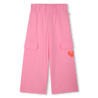 Ruimvallende fleece broek BILLIEBLUSH 
                    GIRL