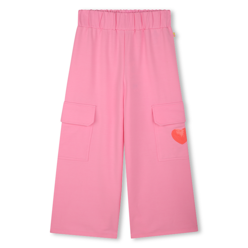 Ruimvallende fleece broek BILLIEBLUSH 
                        GIRL