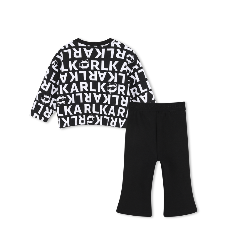 Sweat- en broekset KARL LAGERFELD KIDS 
                        MEISJE