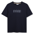 T-shirt met korte mouwen, MARINE, hi-res