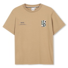 T-shirt met korte mouwen, DONKER BEIGE, hi-res