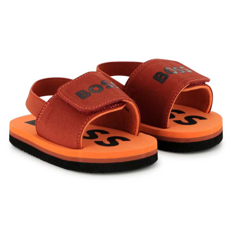 Slippers met klittenband BOSS 
                        BOY