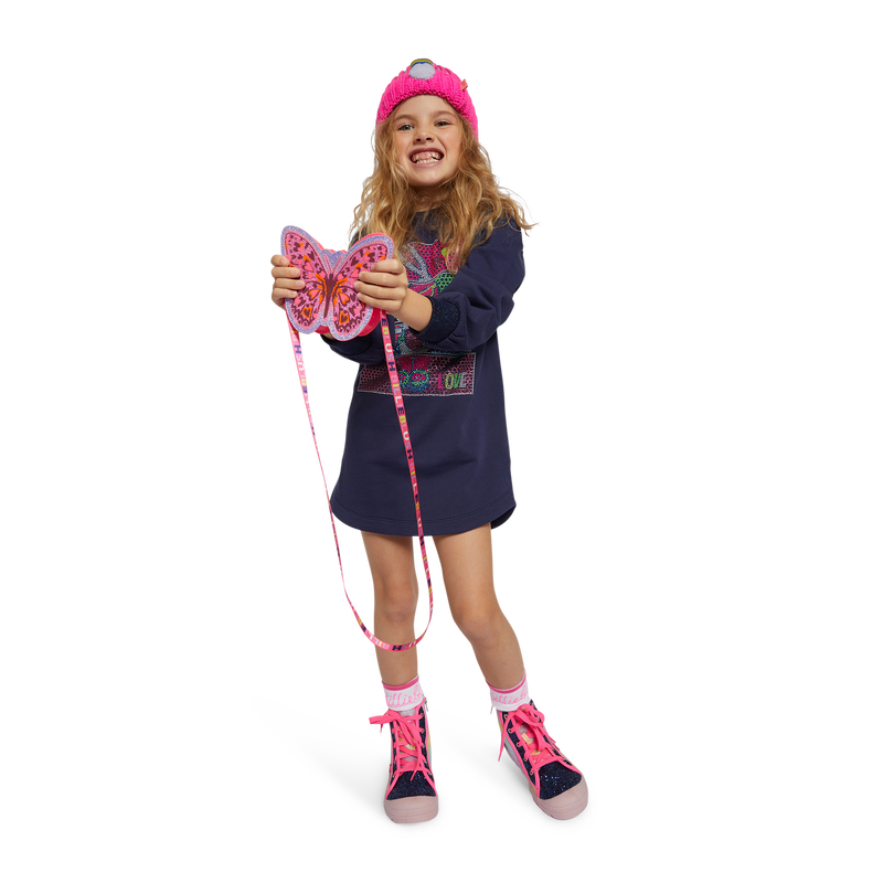 Fleece jurk met lovertjes