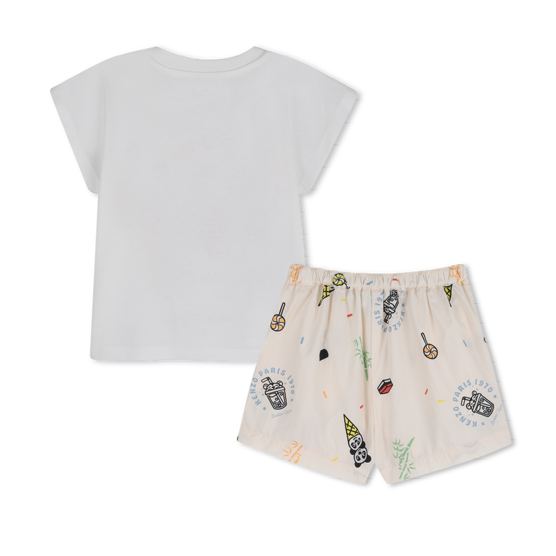 SET T-SHIRT EN KORTE BROEK KENZO KIDS 
                        BOY