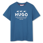 T-shirt met korte mouwen, BLAUW, hi-res