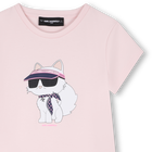 Jurk met korte mouwen KARL LAGERFELD KIDS 
                    GIRL