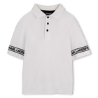 Poloshirt met korte mouwen, WIT, hi-res