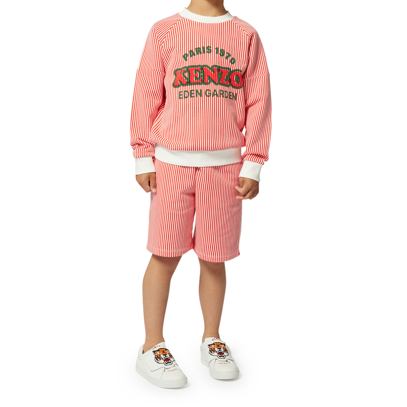 Katoenen bermuda met strepen KENZO KIDS 
                        BOY