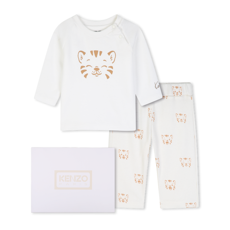 Kledingset met t-shirt en broek KENZO KIDS 
                        JONGEN