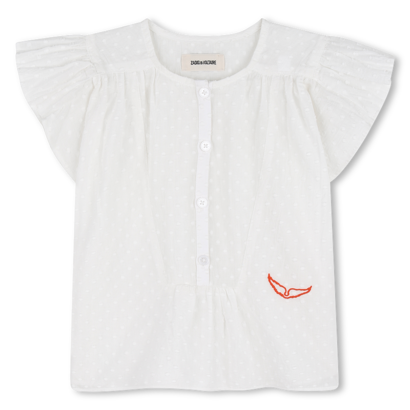 BLOUSE MET KORTE MOUWEN ZADIG & VOLTAIRE 
                        GIRL