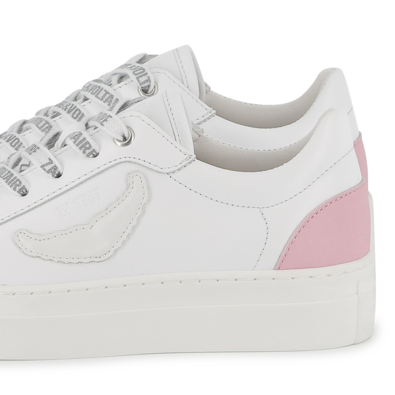 Leren sneakers met veters