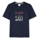 T-shirt met korte mouwen, MARINE, hi-res