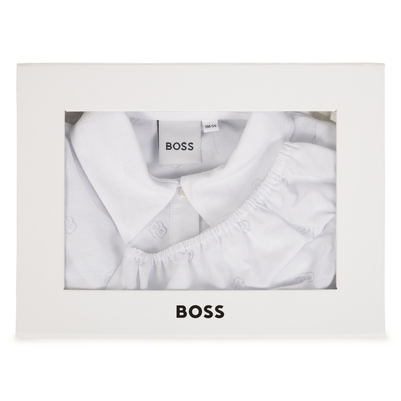 Setje van jurk en pofbroekje BOSS 
                        GIRL