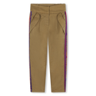 Broek met gestreepte biezen KARL LAGERFELD KIDS 
                    GIRL