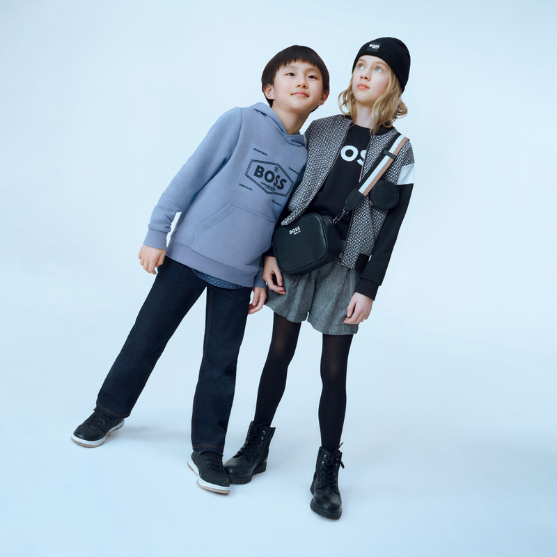 Tweekleurig vest met rits BOSS 
                        GIRL