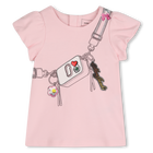 Jurk met volumineuze mouwen, ROZE, hi-res