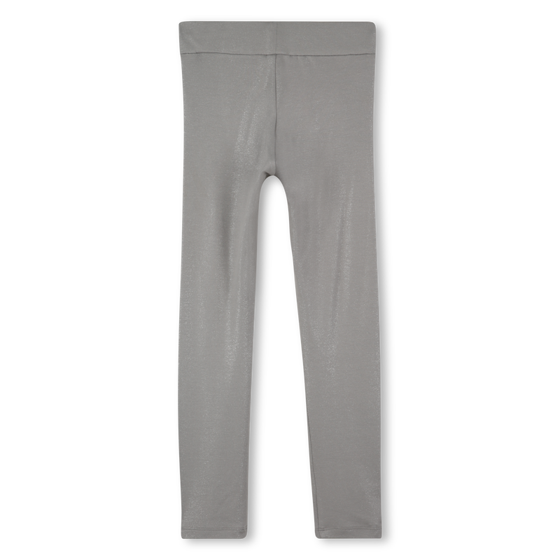 Zilveren jersey legging met lovertjes DKNY 
                        GIRL