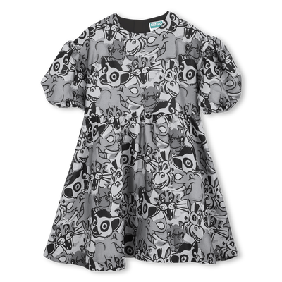Jurk met ballonmouwen KENZO KIDS GIRL