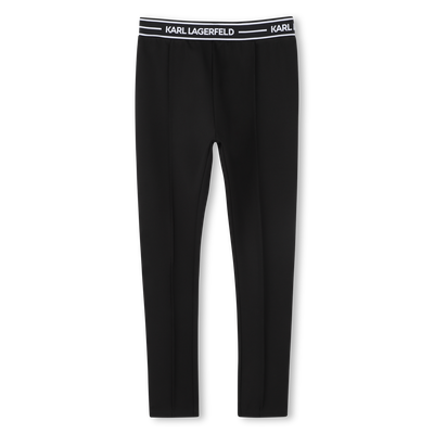 Legging met ingeweven motief KARL LAGERFELD KIDS GIRL