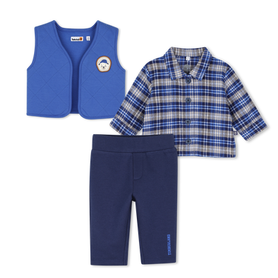 Set van een cardigan, blouse en broek TIMBERLAND JONGEN