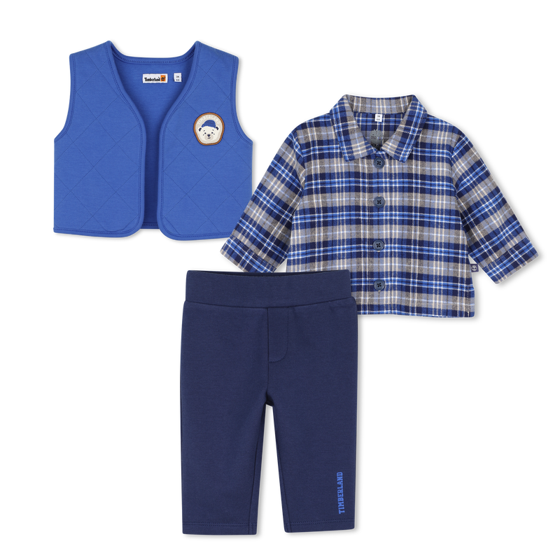 Set van een cardigan, blouse en broek TIMBERLAND 
                        JONGEN
