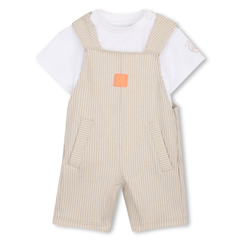 OVERALLS EN T-SHIRT SET TIMBERLAND 
                        BOY