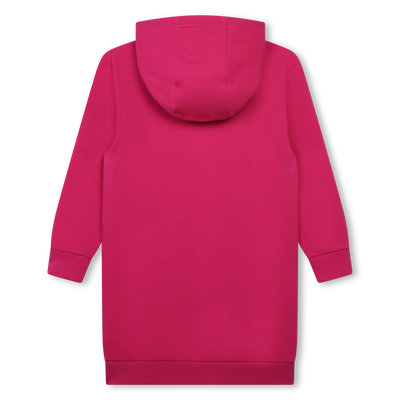 Fleece jurk met kangoeroezak HUGO GIRL