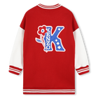Fleece jurk met borduurwerk KENZO KIDS 
                    GIRL